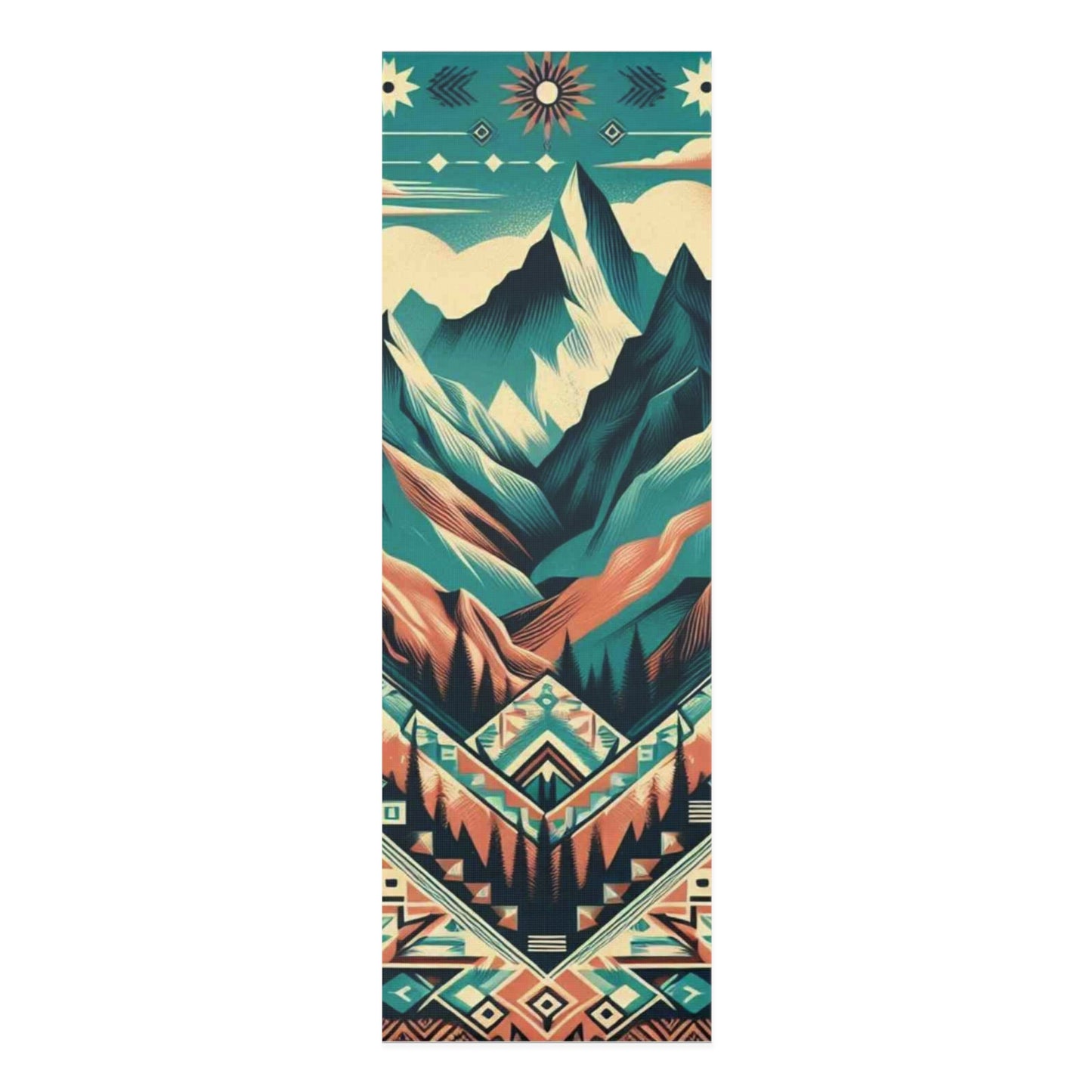 Foam Yoga Mat - native print