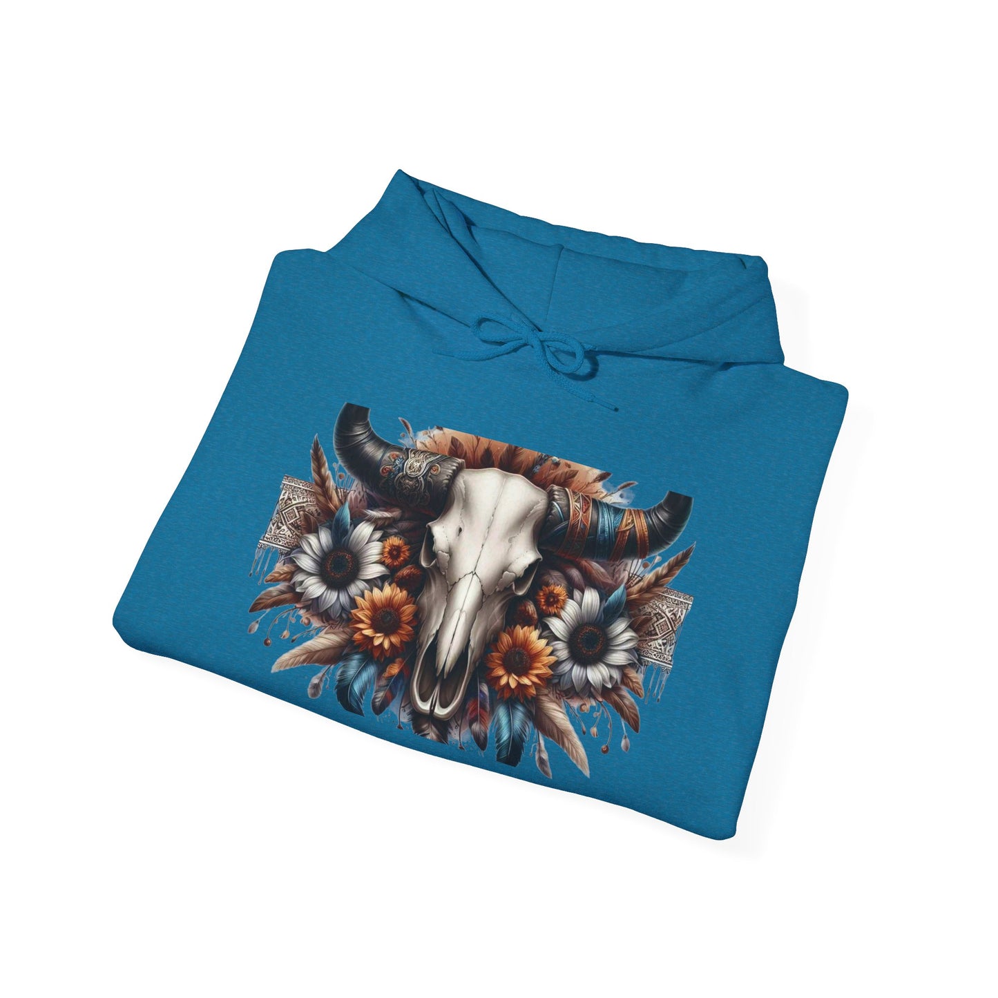 Unisex Heavy Blend™ Hooded Sweatshirt bull skull