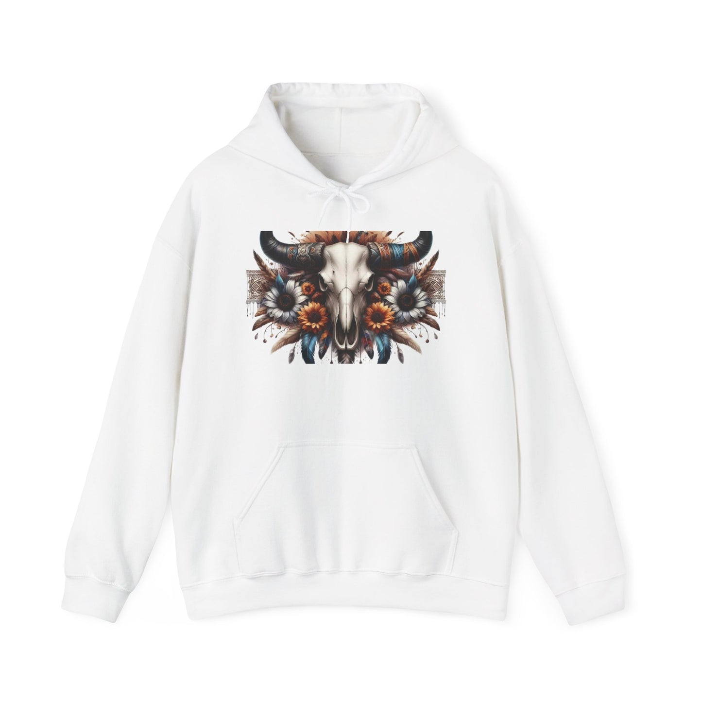 Unisex Heavy Blend™ Hooded Sweatshirt bull skull