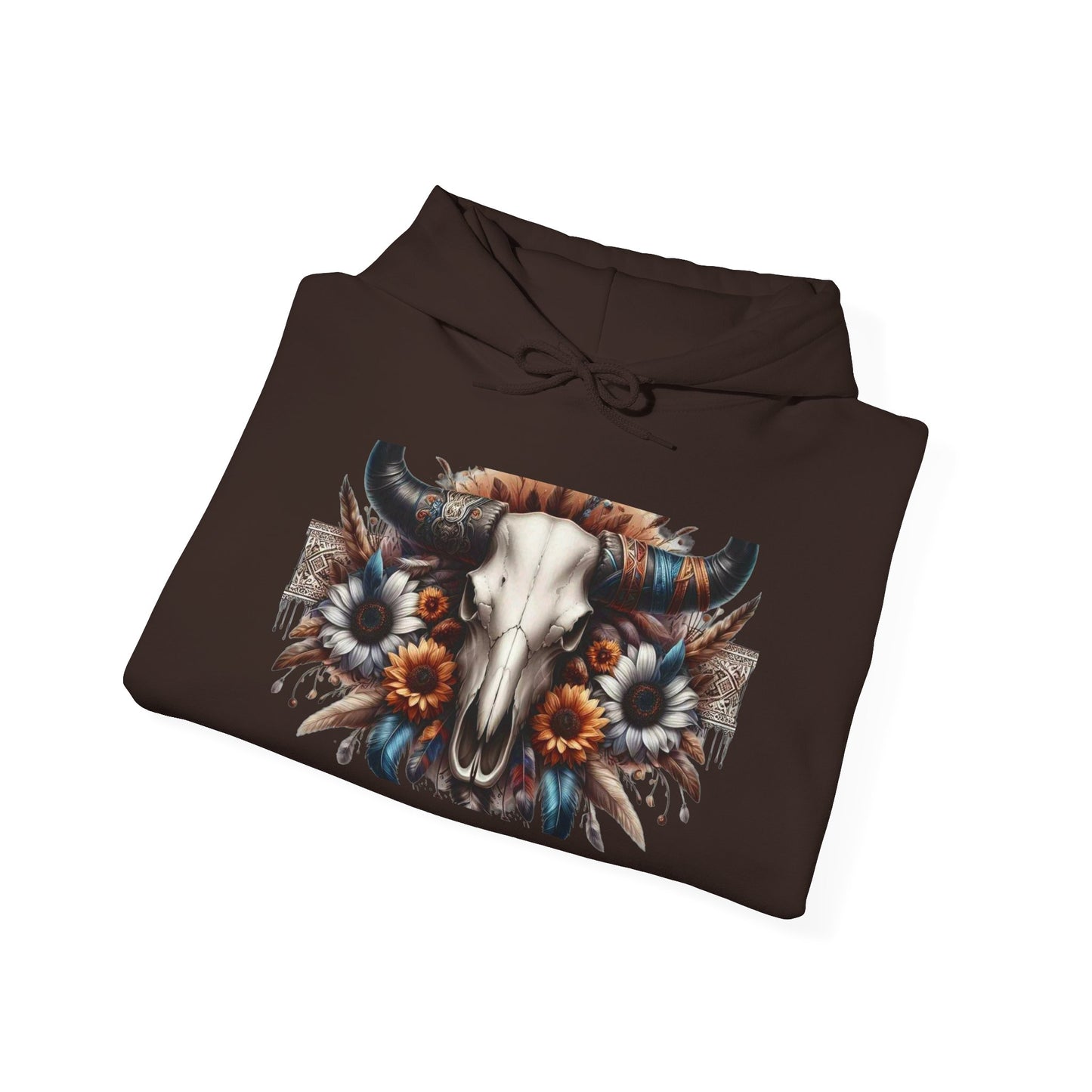 Unisex Heavy Blend™ Hooded Sweatshirt bull skull