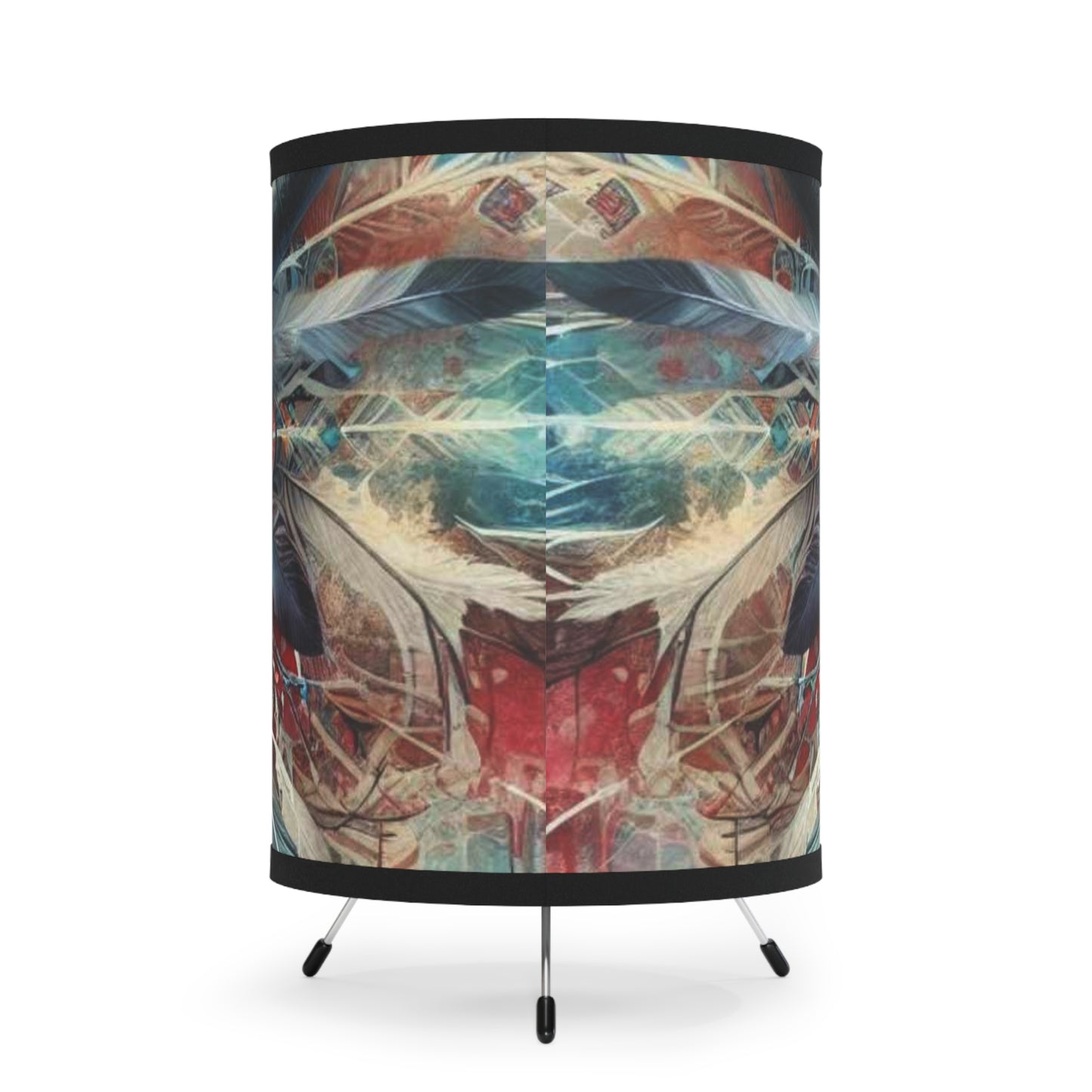 Tripod Lamp with High-Res Printed Shade, US\CA plug