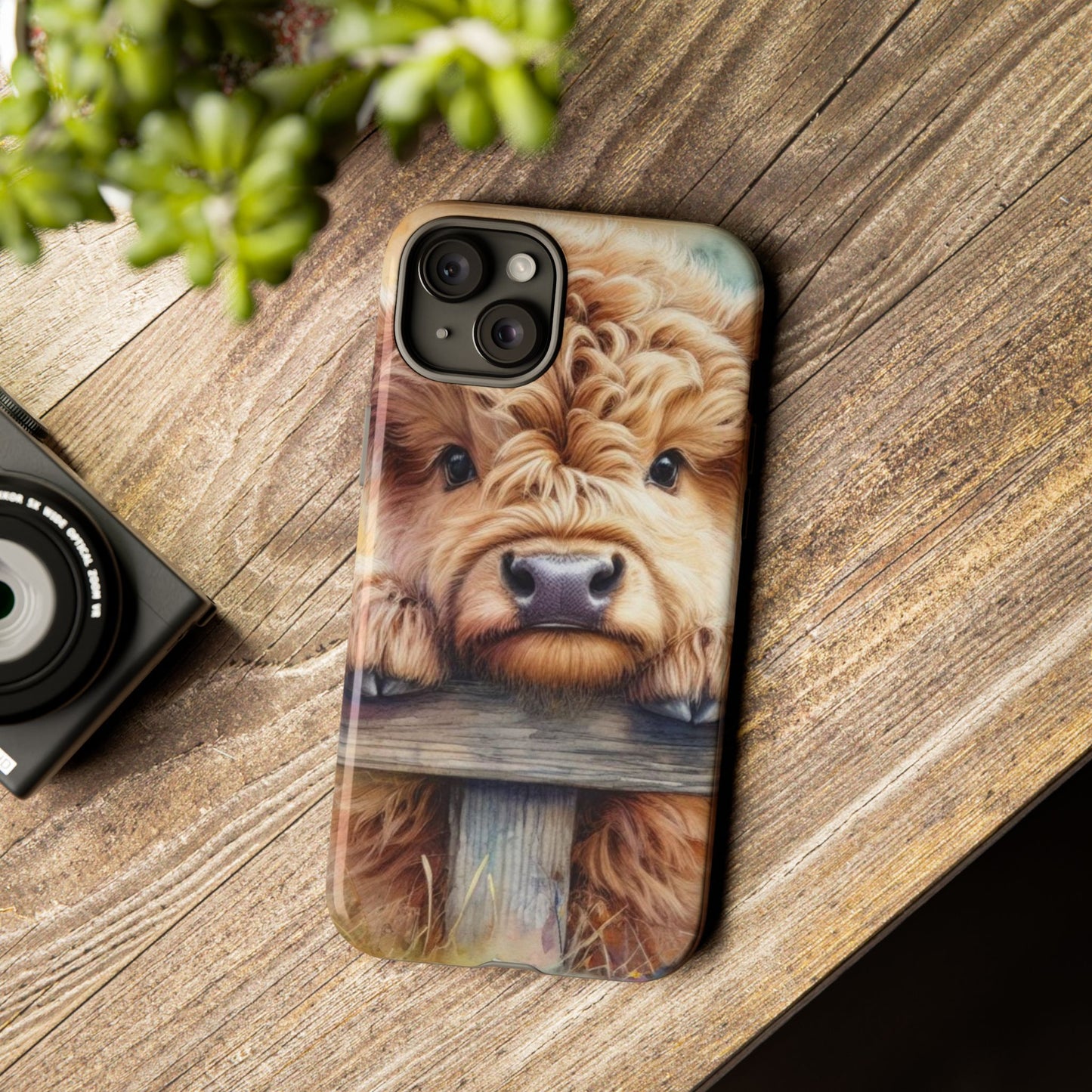 Tough Cases - Cute Highland Cow iPhone Case