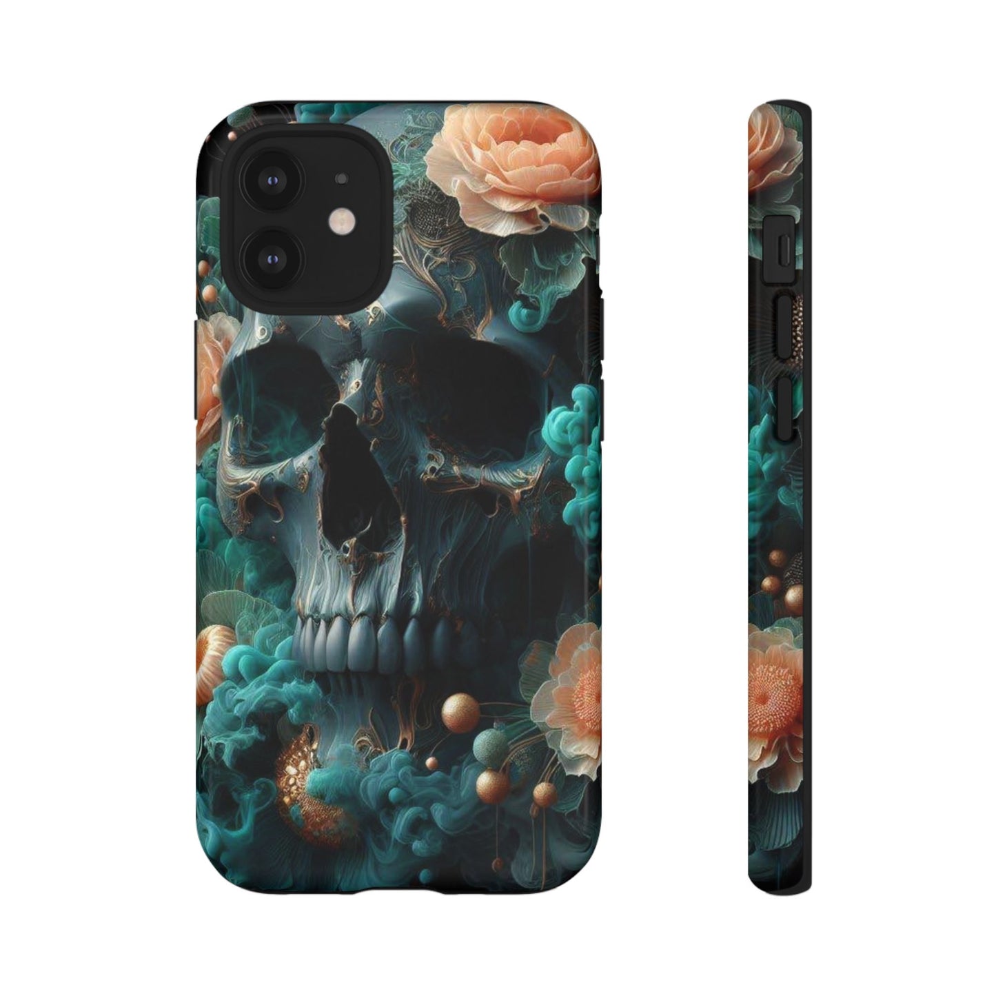 Tough Cases - teal skull
