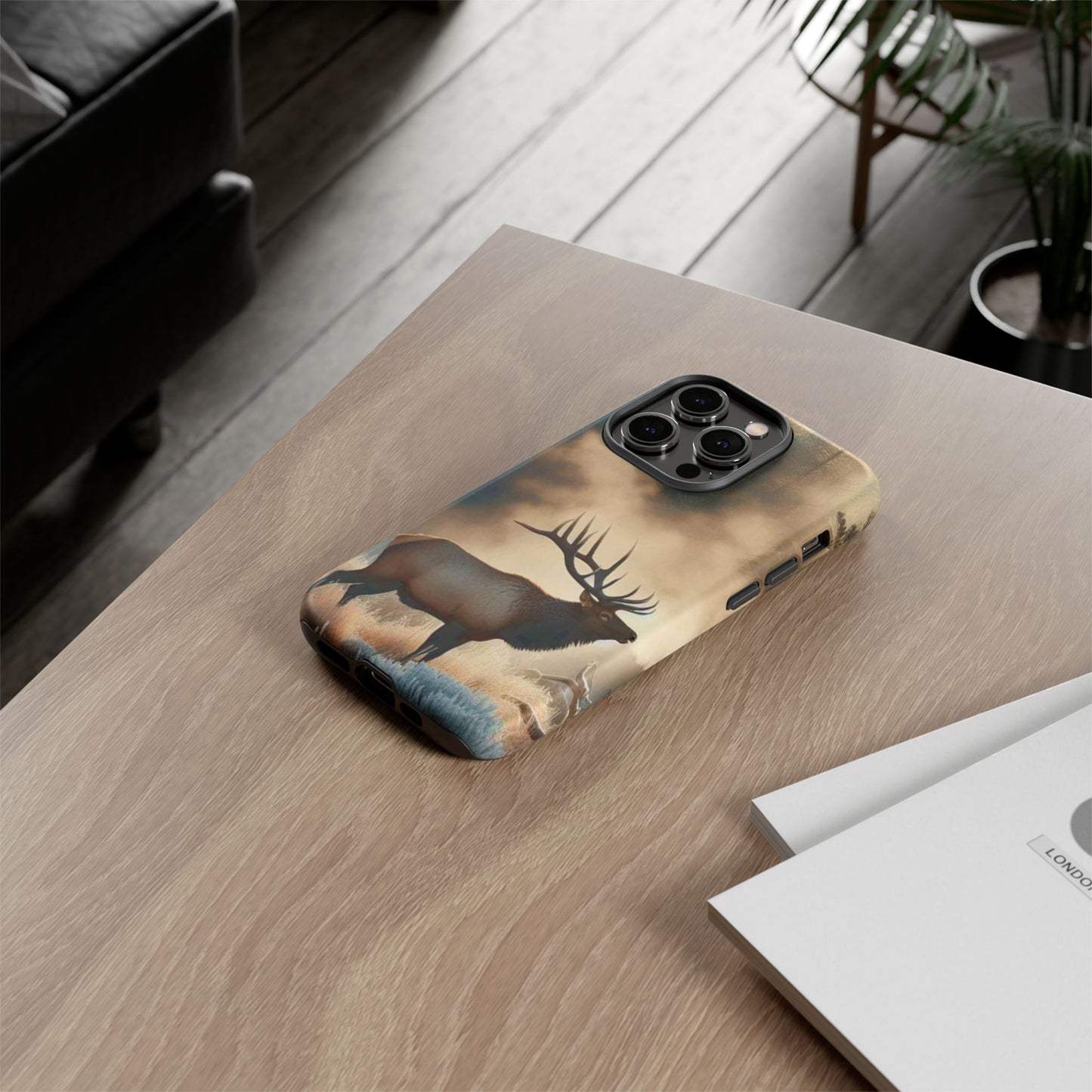 Phone Case - Elk on a Frosty Morning Design