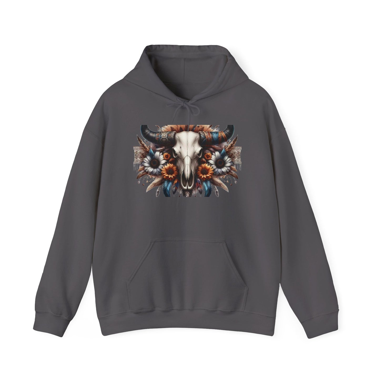 Unisex Heavy Blend™ Hooded Sweatshirt bull skull