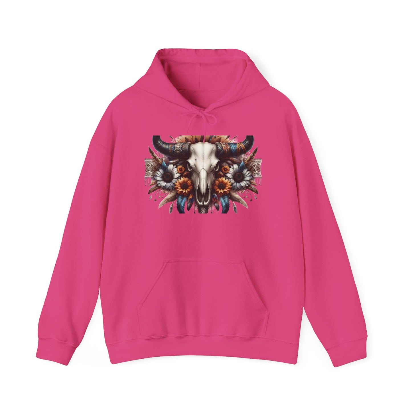 Unisex Heavy Blend™ Hooded Sweatshirt bull skull