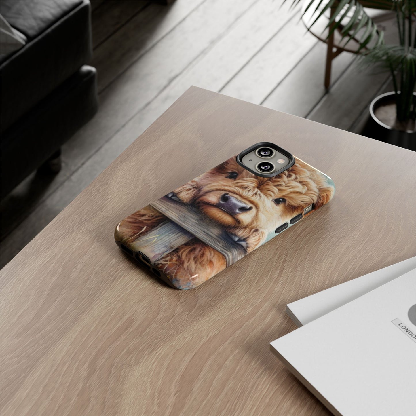Tough Cases - Cute Highland Cow iPhone Case