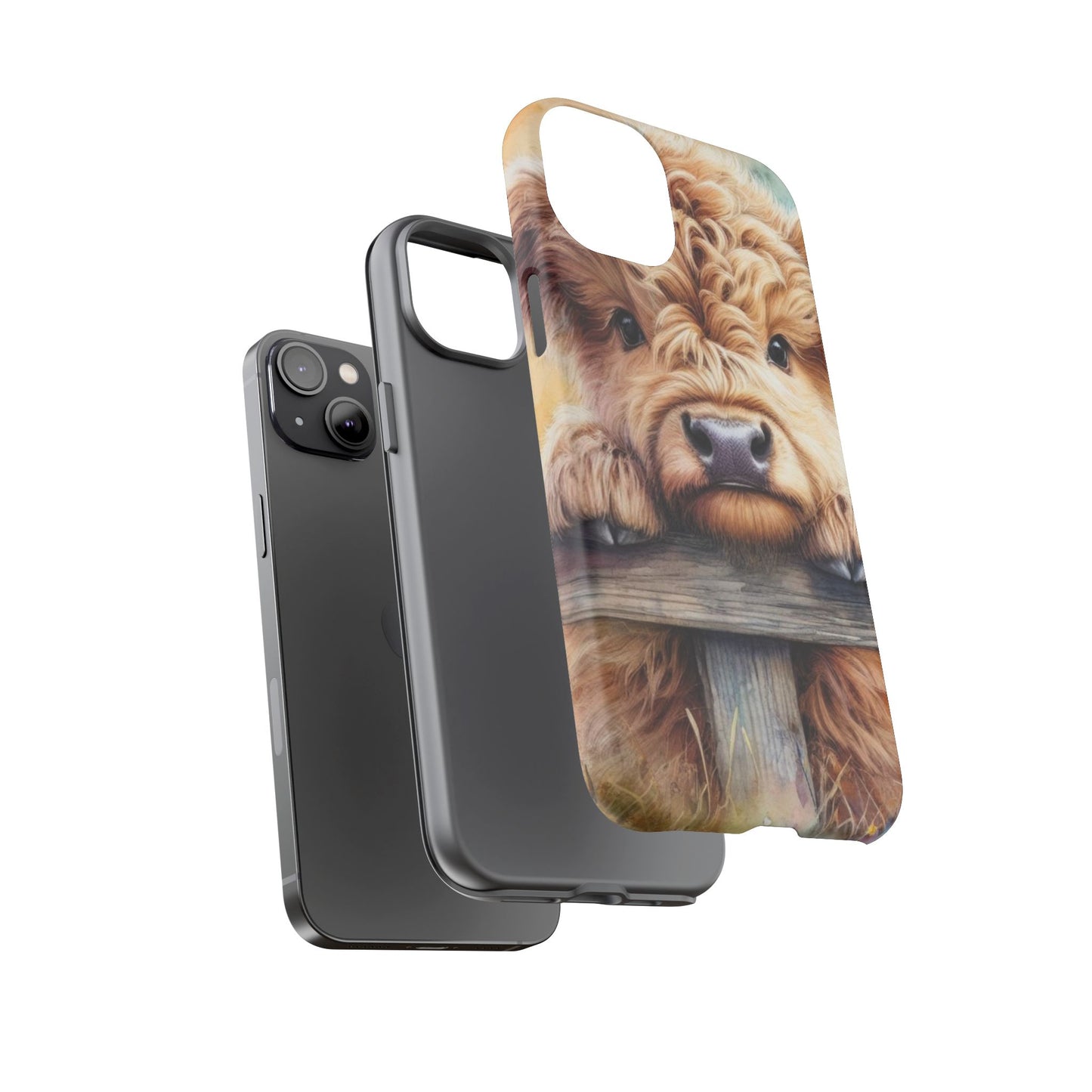 Tough Cases - Cute Highland Cow iPhone Case