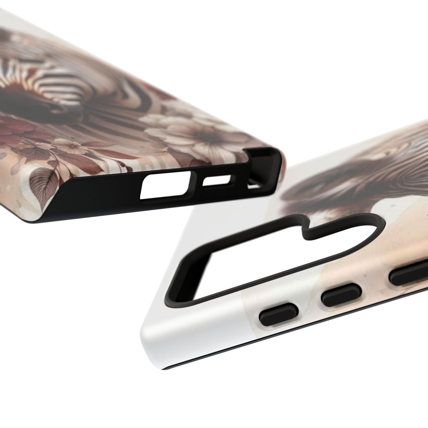 Phone Case Flower Frolicking Zebra Tough Case