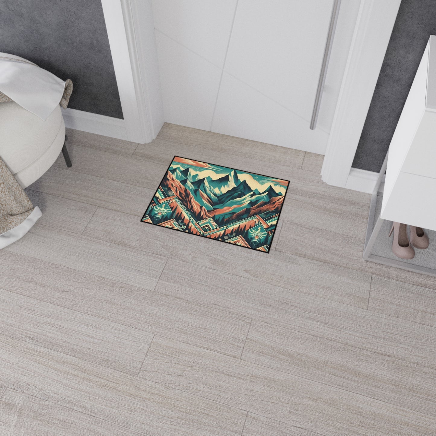 Heavy Duty Floor Mat - native print