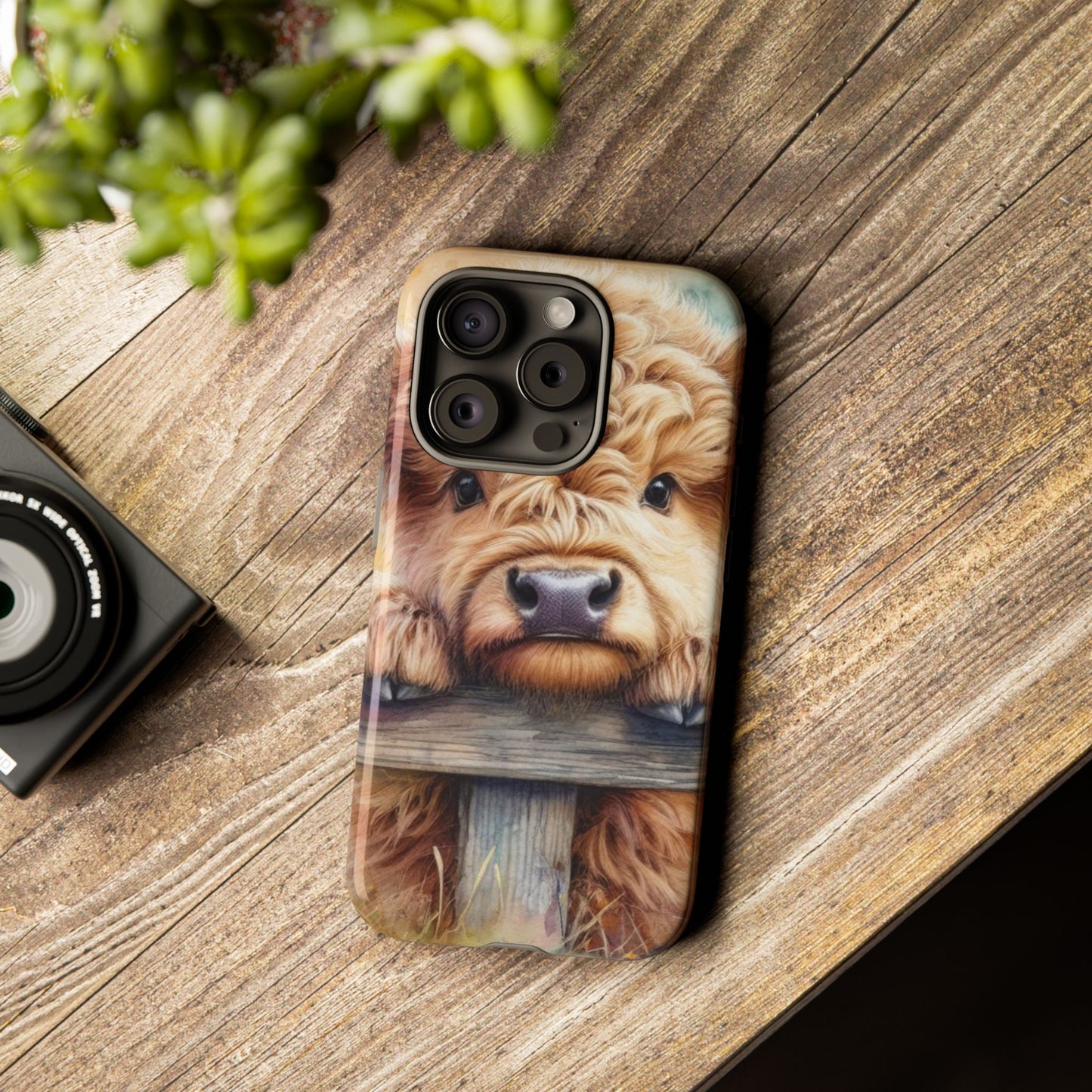 Tough Cases - Cute Highland Cow iPhone Case