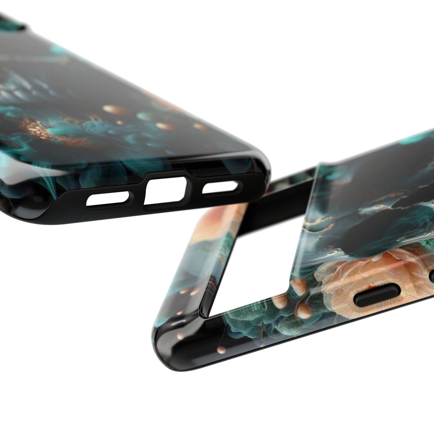 Tough Cases - teal skull