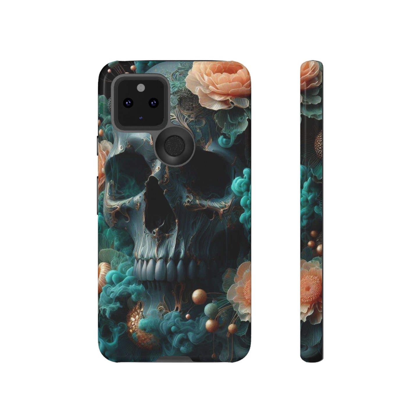 Tough Cases - teal skull