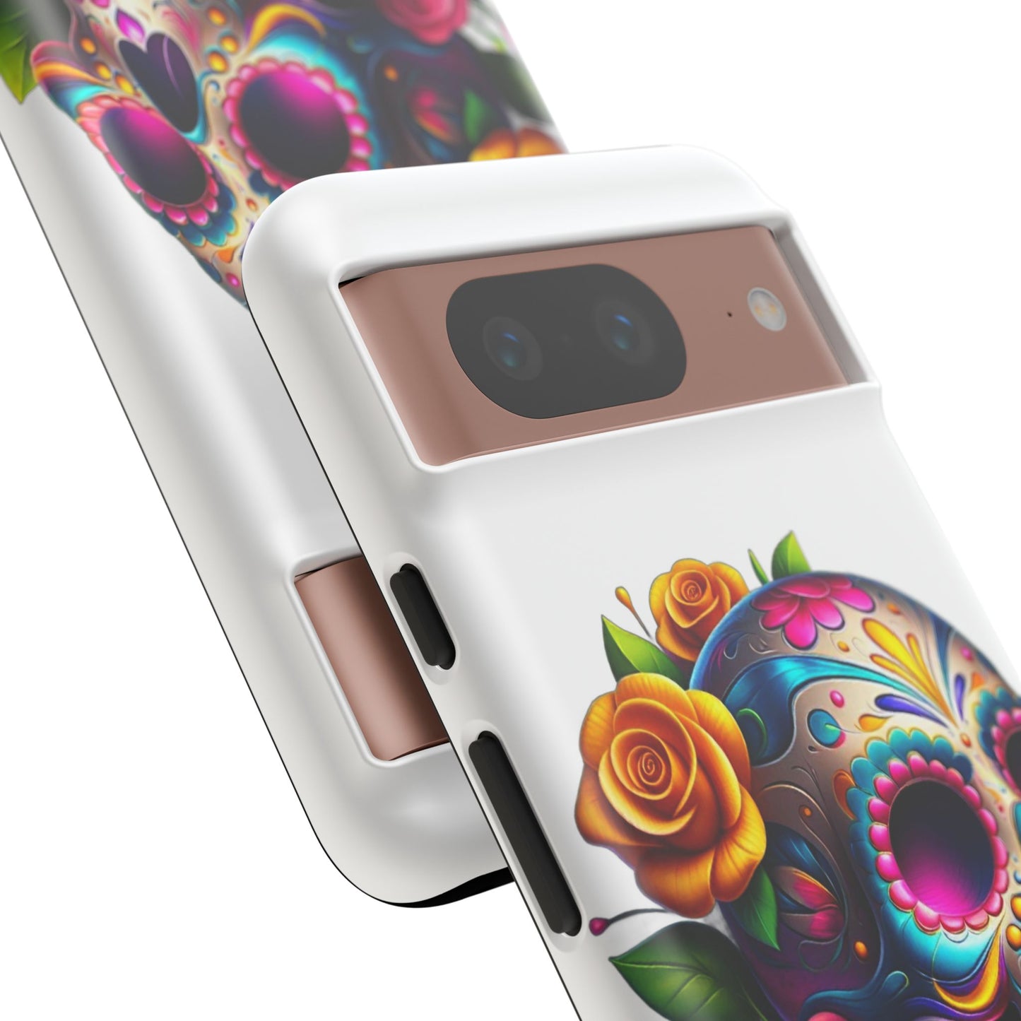 Phone Cases - Sugar Skull with Flowers Design