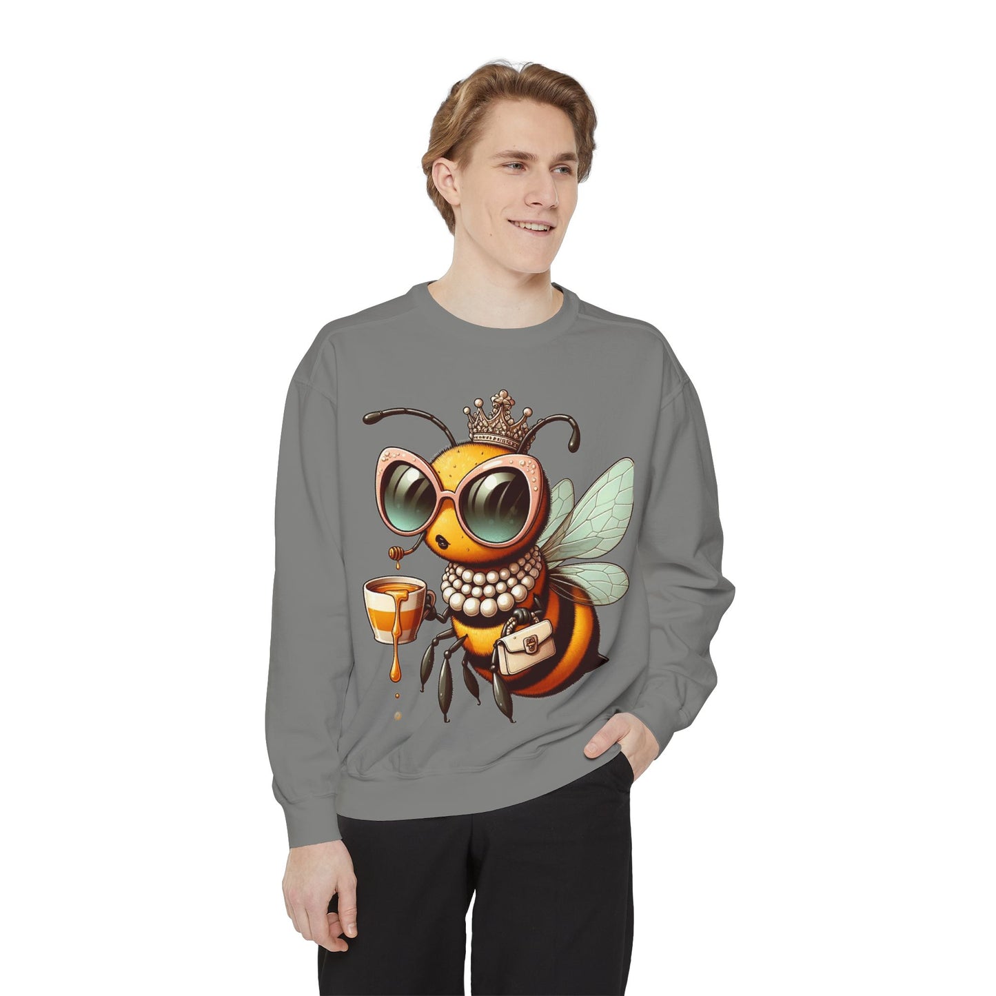 Unisex Garment-Dyed Sweatshirt bougie bee