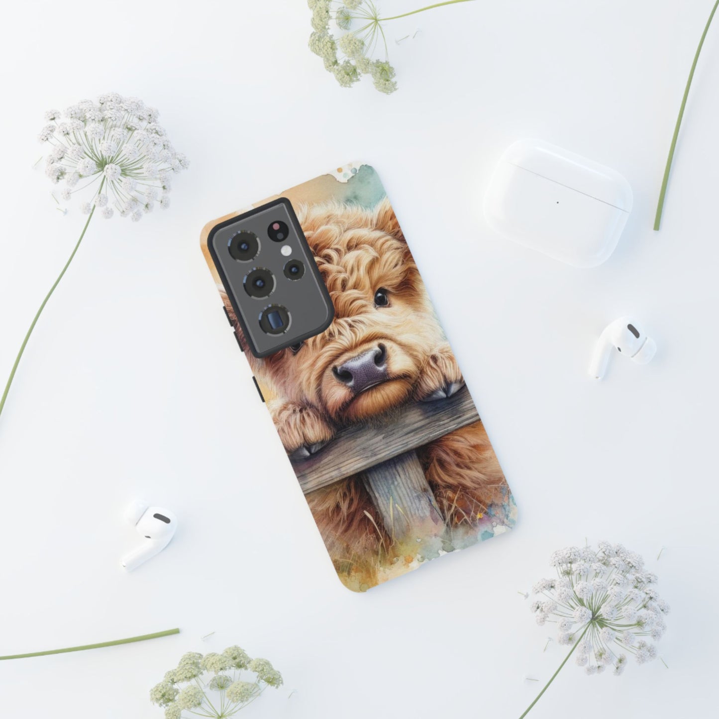 Tough Cases - Cute Highland Cow iPhone Case