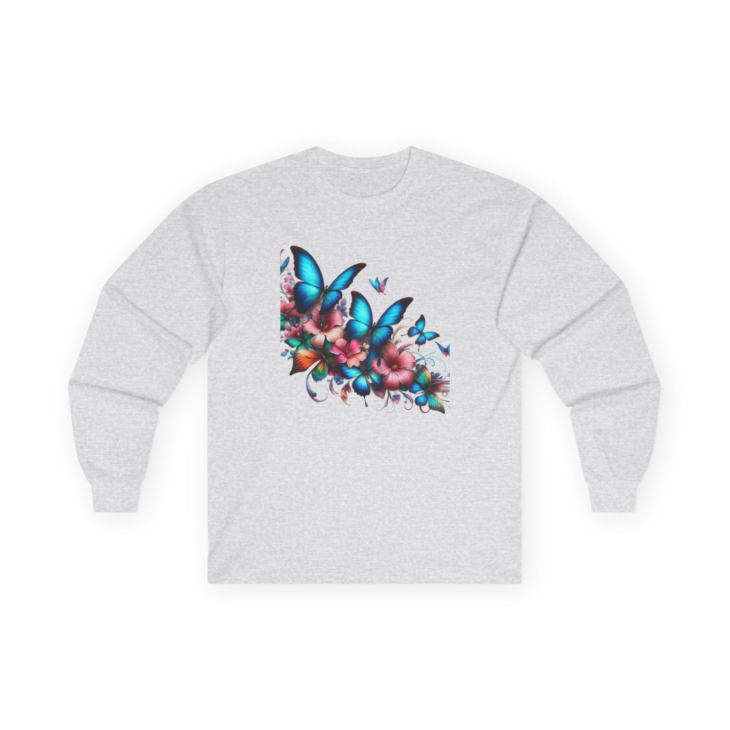 Unisex Ultra Cotton Long Sleeve Tee butterfly