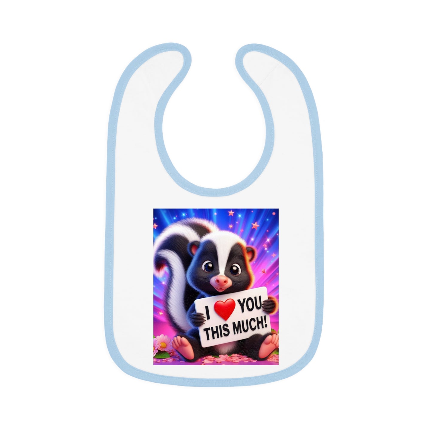 Baby Contrast Trim Jersey Bib - Stinkin Cute