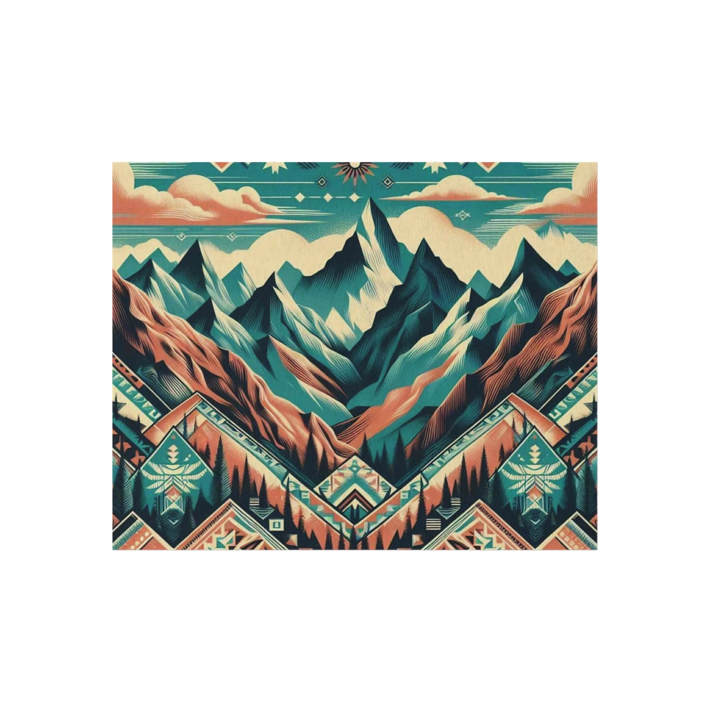 Outdoor Rug - native print