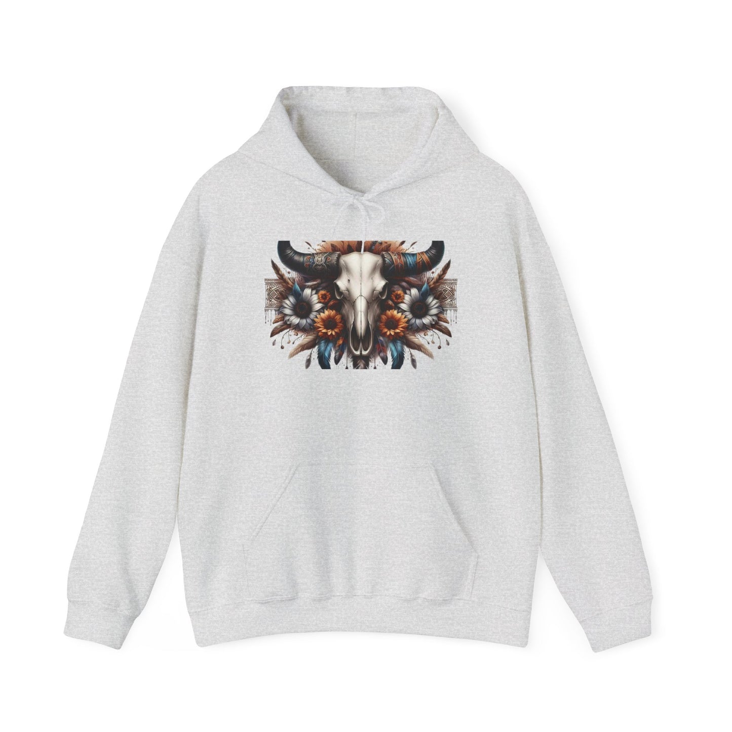 Unisex Heavy Blend™ Hooded Sweatshirt bull skull