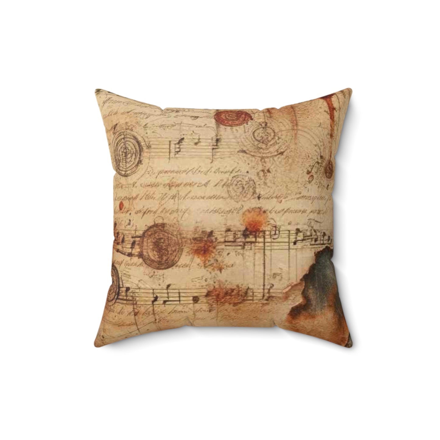 Spun Polyester Square Pillow - roses through time