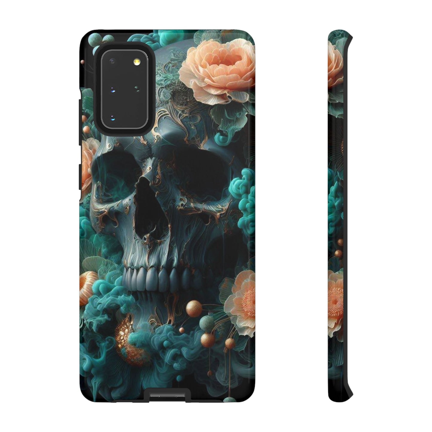 Tough Cases - teal skull