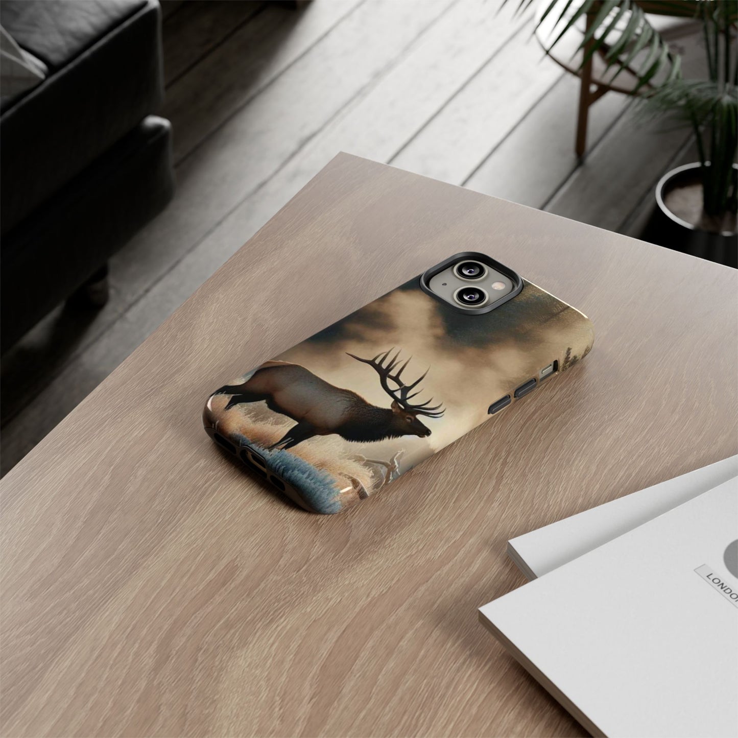 Phone Case - Elk on a Frosty Morning Design