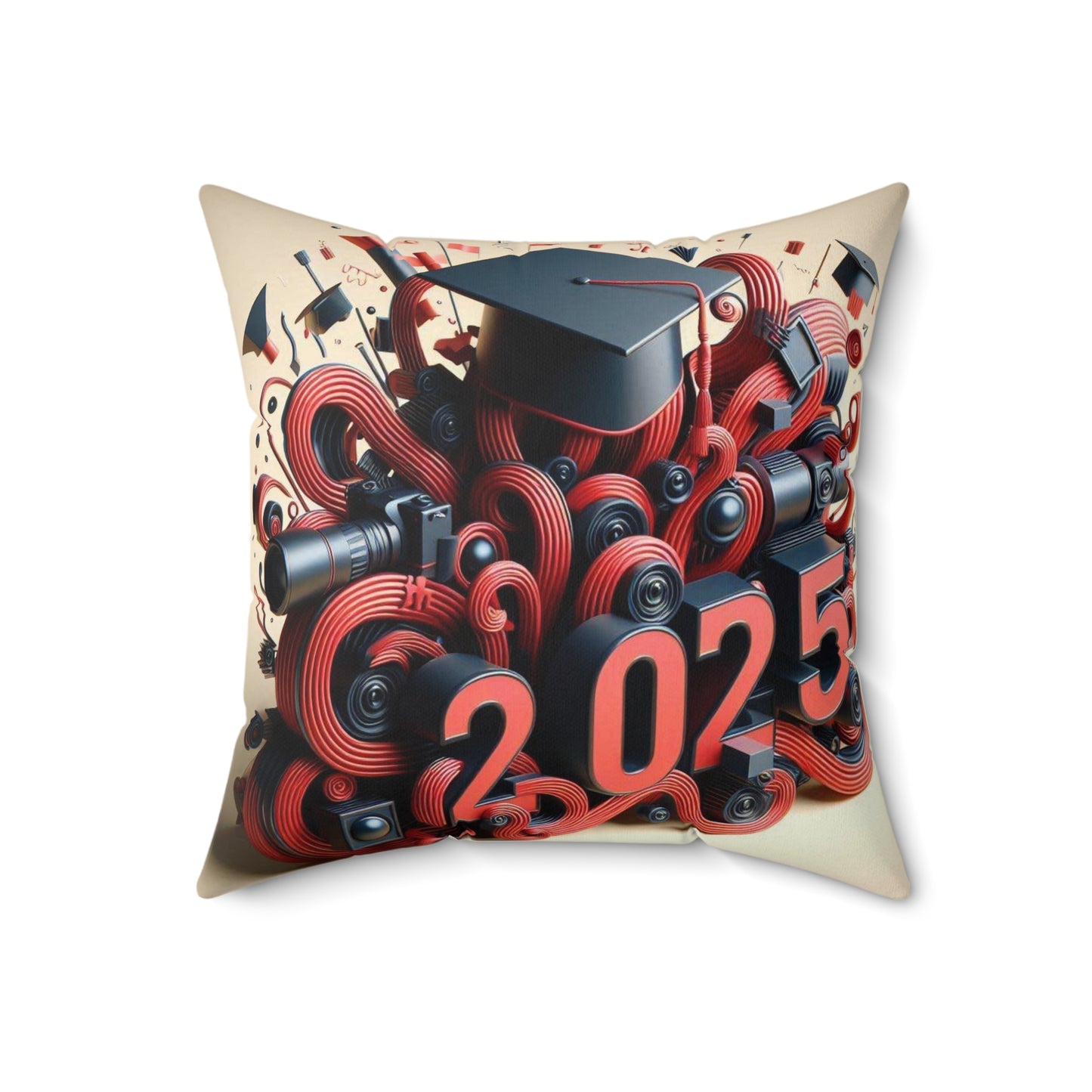 Spun Polyester Square Pillow 2025