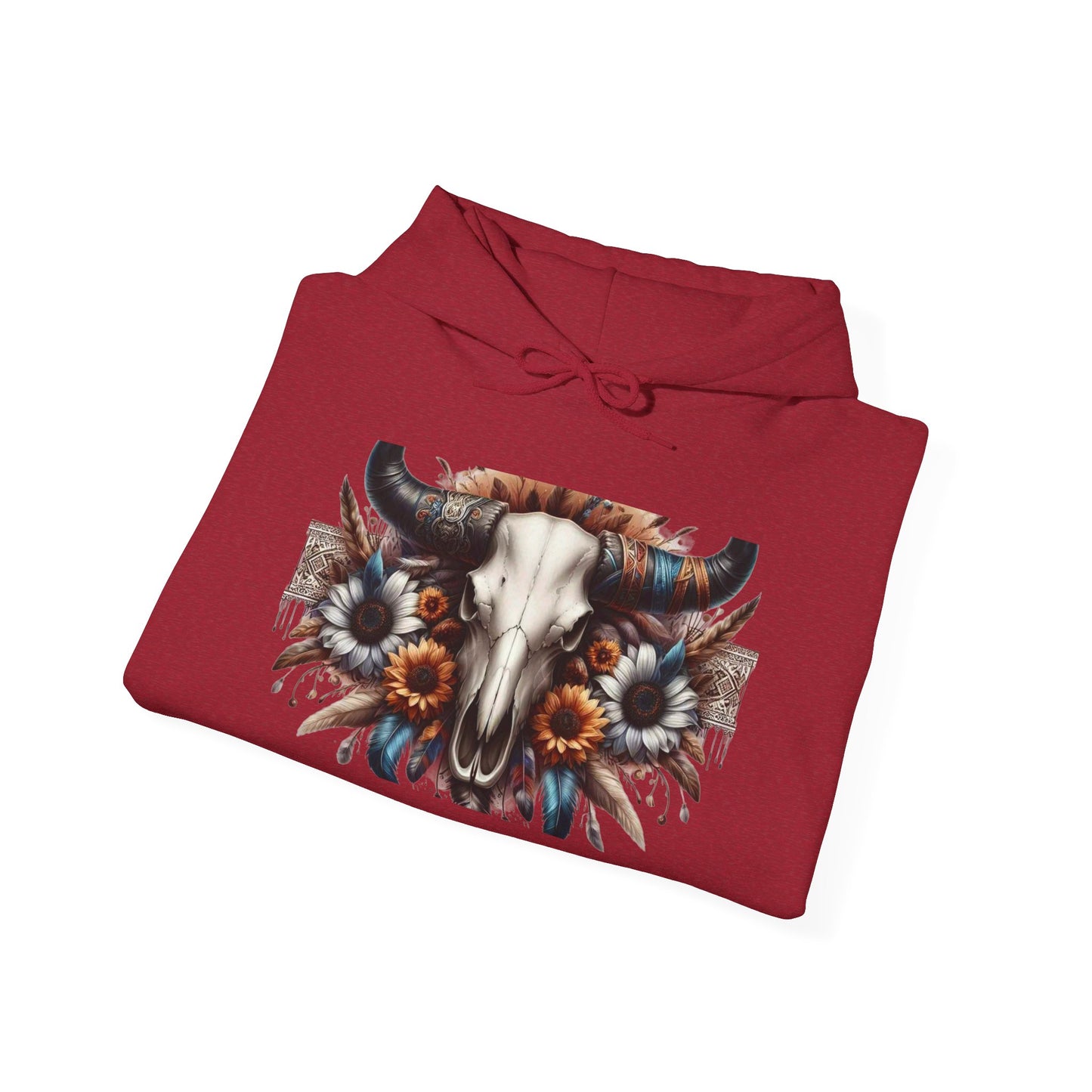 Unisex Heavy Blend™ Hooded Sweatshirt bull skull