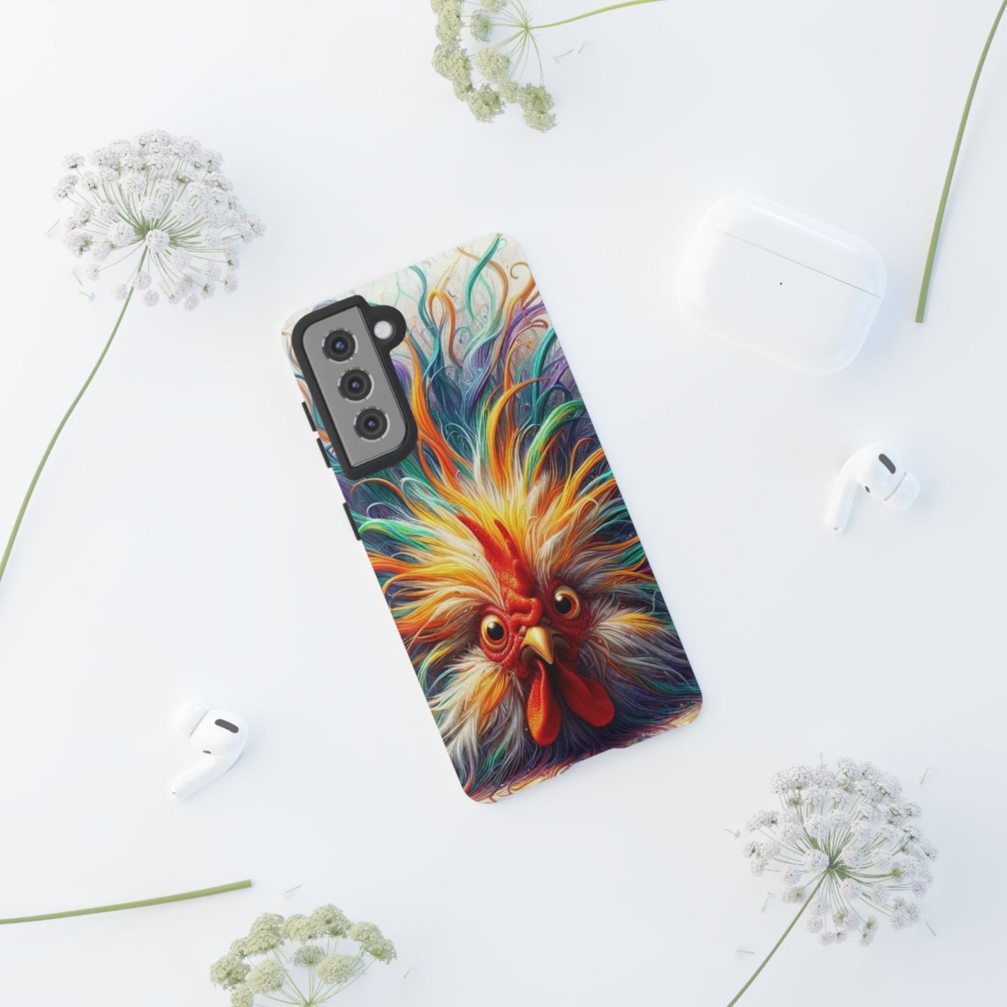 Phone Case - Frazzled Feather Friend Tough Case