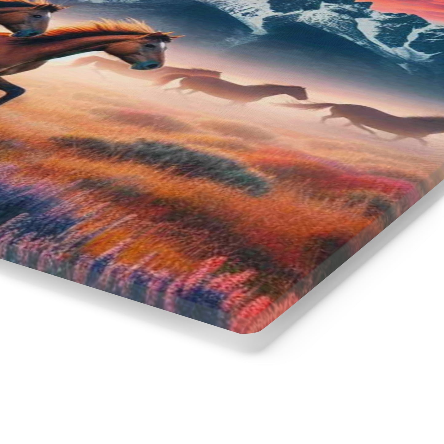Cutting Board - Running Horses