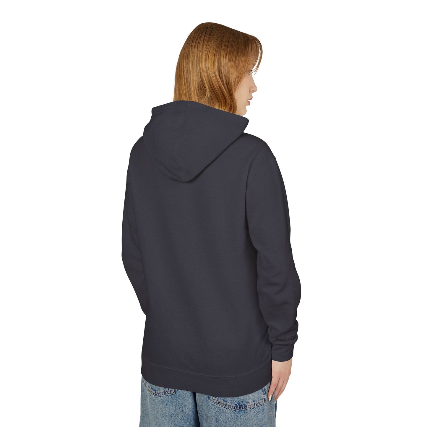 Unisex Lightweight Hooded Sweatshirt bull skull