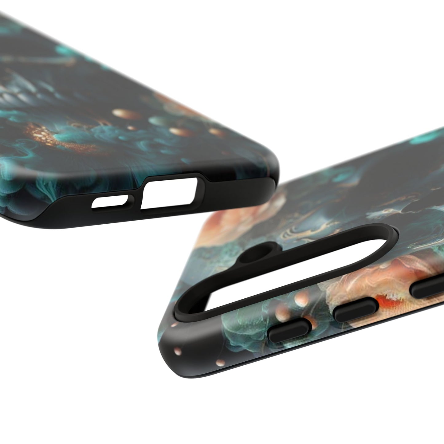 Tough Cases - teal skull