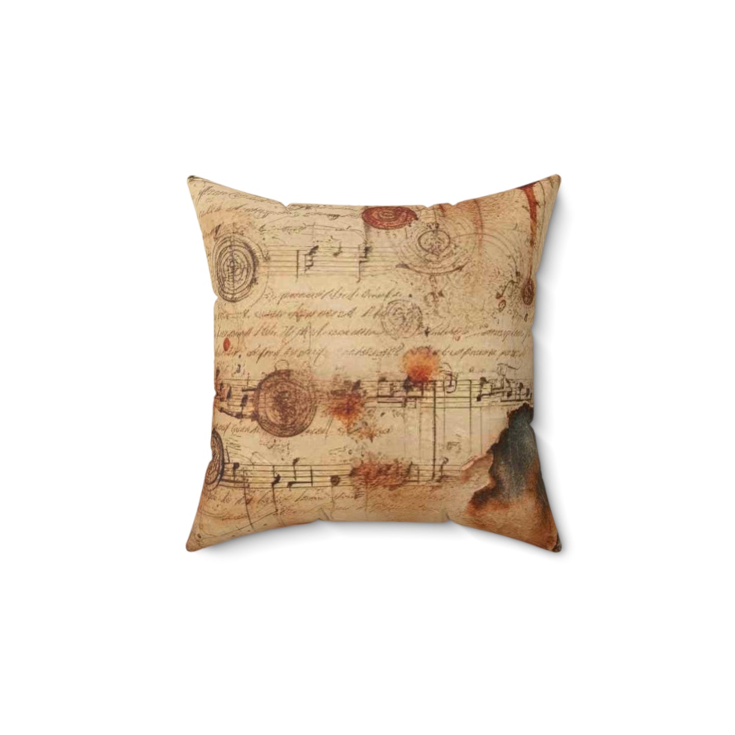 Spun Polyester Square Pillow - roses through time