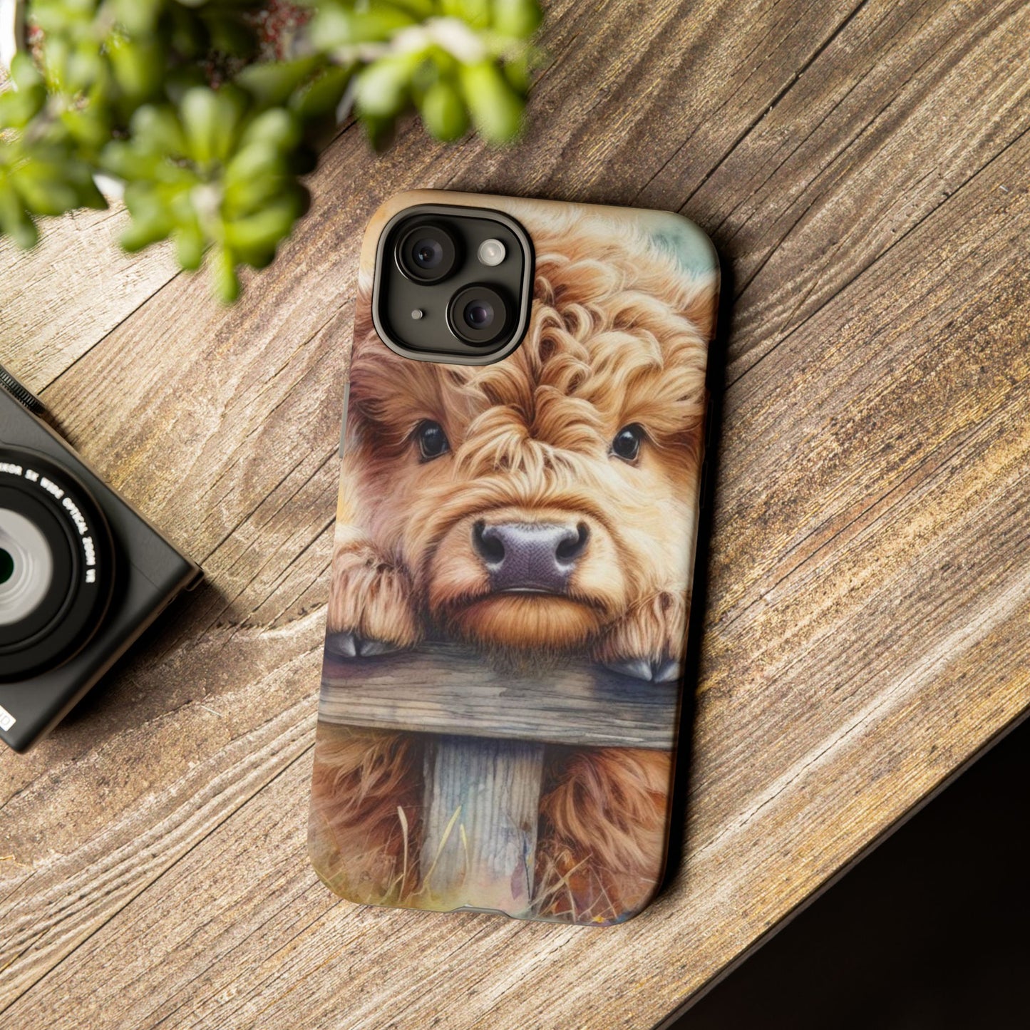 Tough Cases - Cute Highland Cow iPhone Case