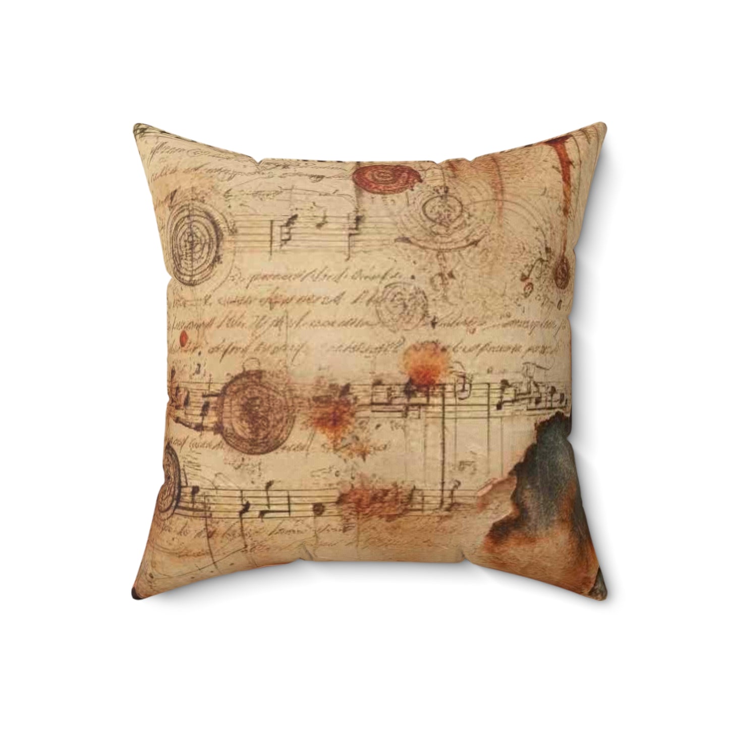 Spun Polyester Square Pillow - roses through time
