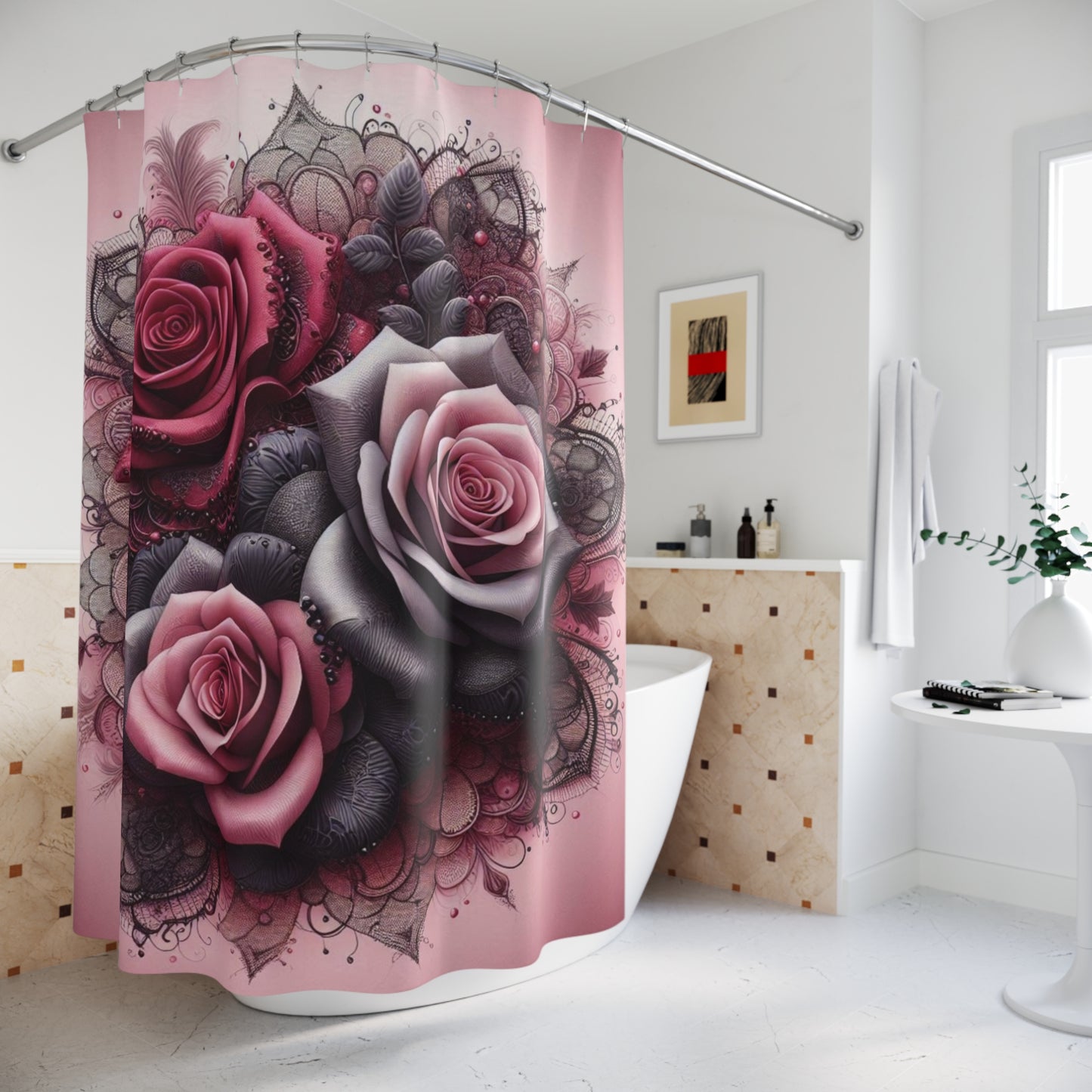 Shower Curtains - Roses