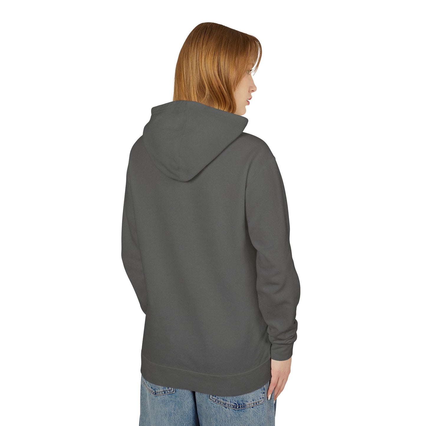 Unisex Lightweight Hooded Sweatshirt bull skull