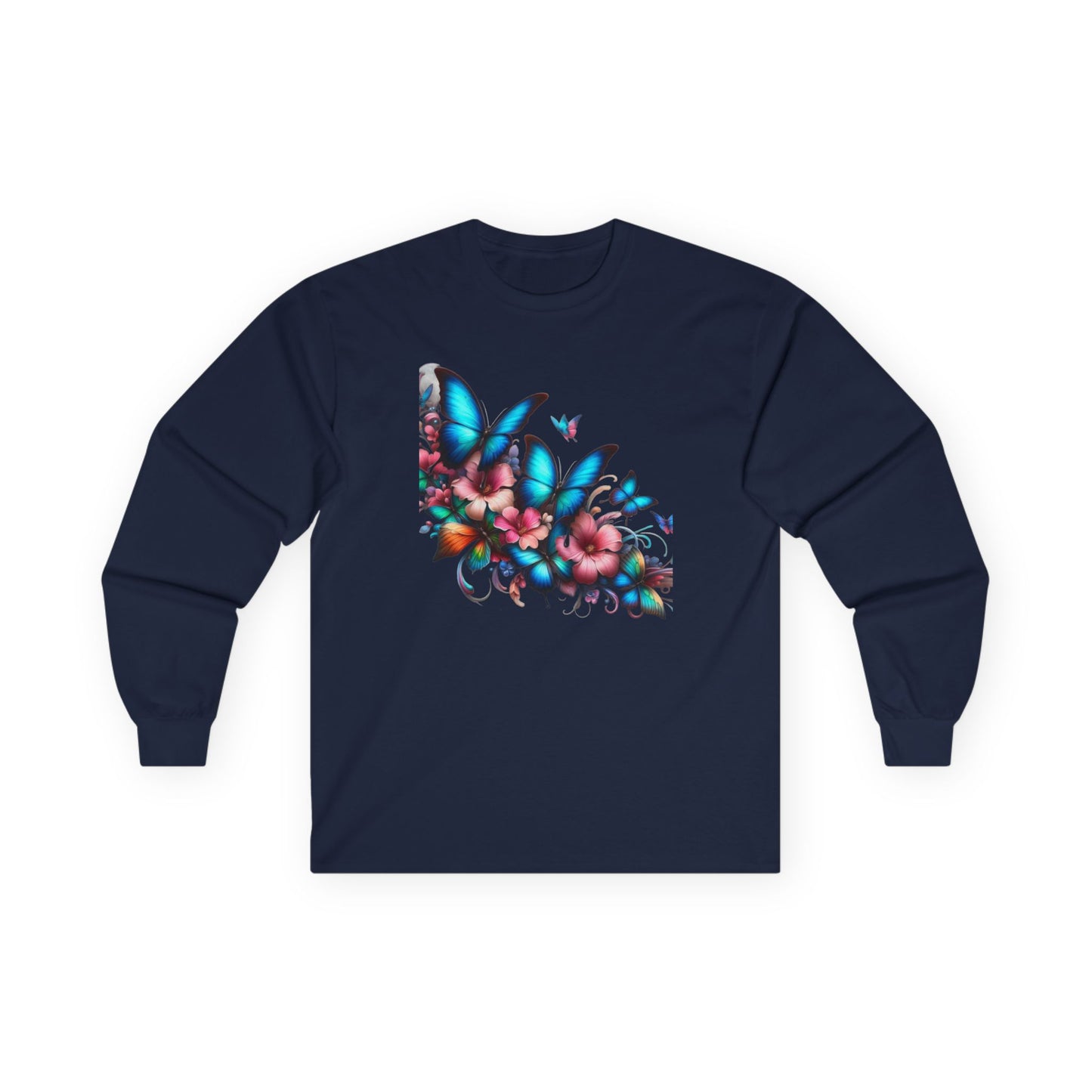 Unisex Ultra Cotton Long Sleeve Tee butterfly