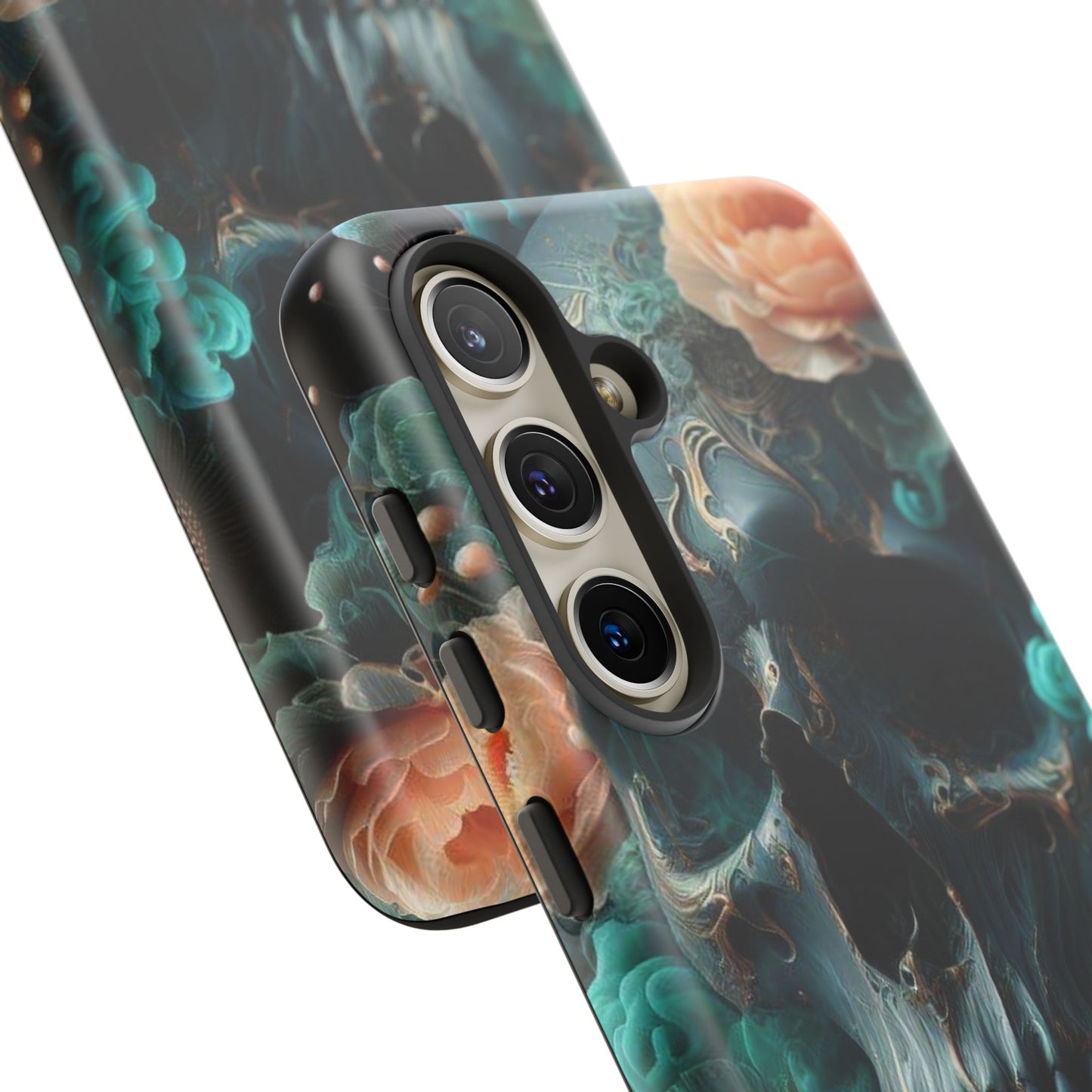 Tough Cases - teal skull