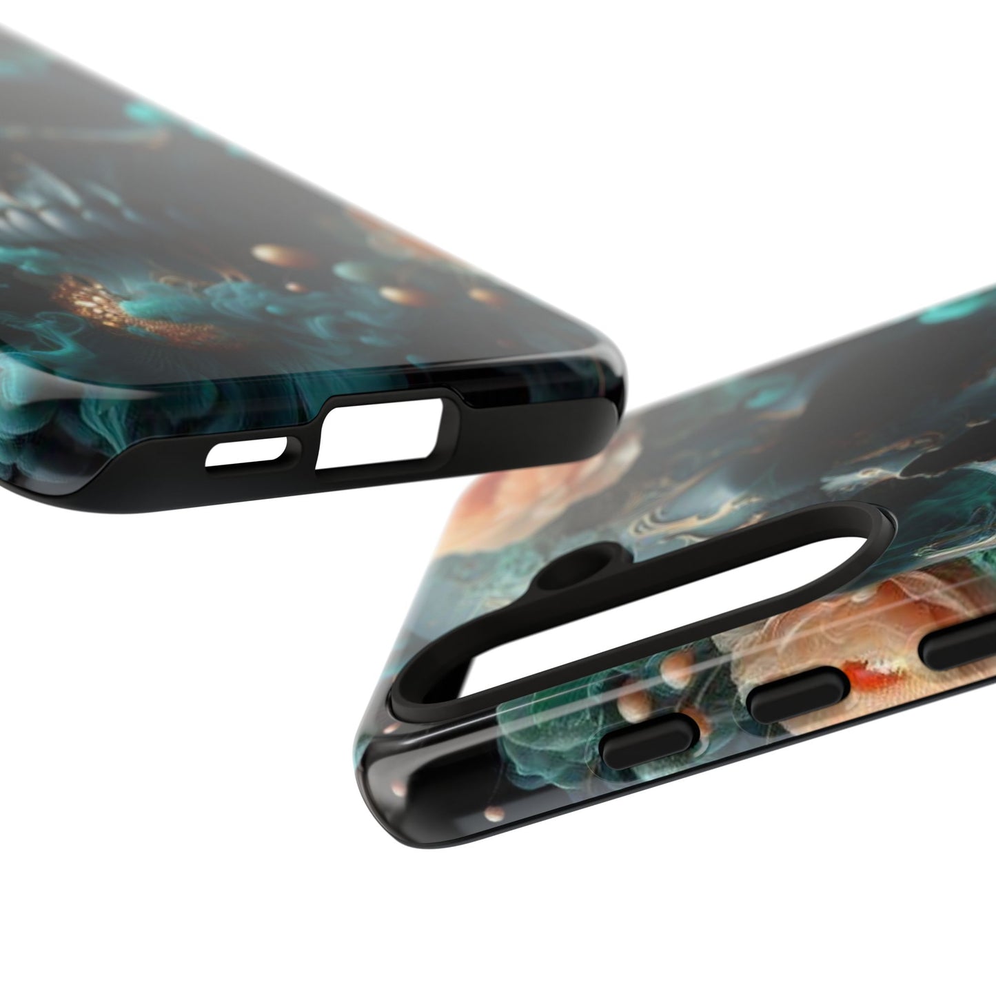 Tough Cases - teal skull