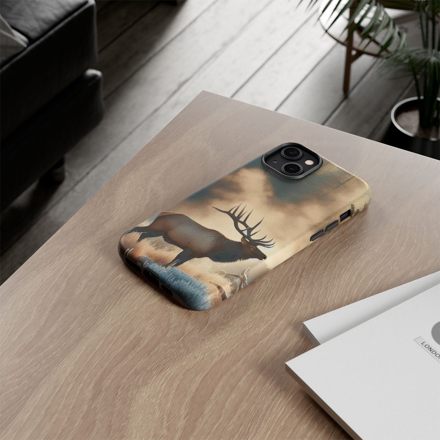 Phone Case - Elk on a Frosty Morning Design