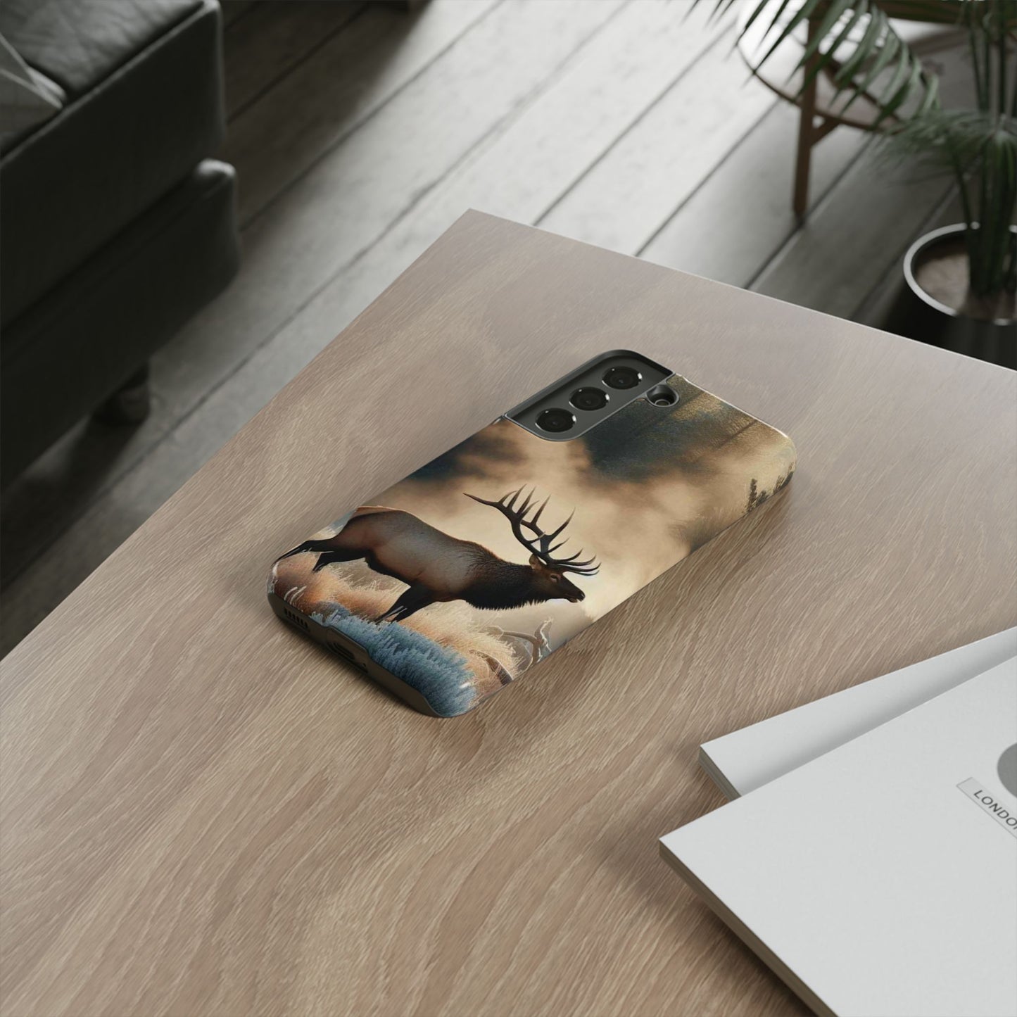 Phone Case - Elk on a Frosty Morning Design