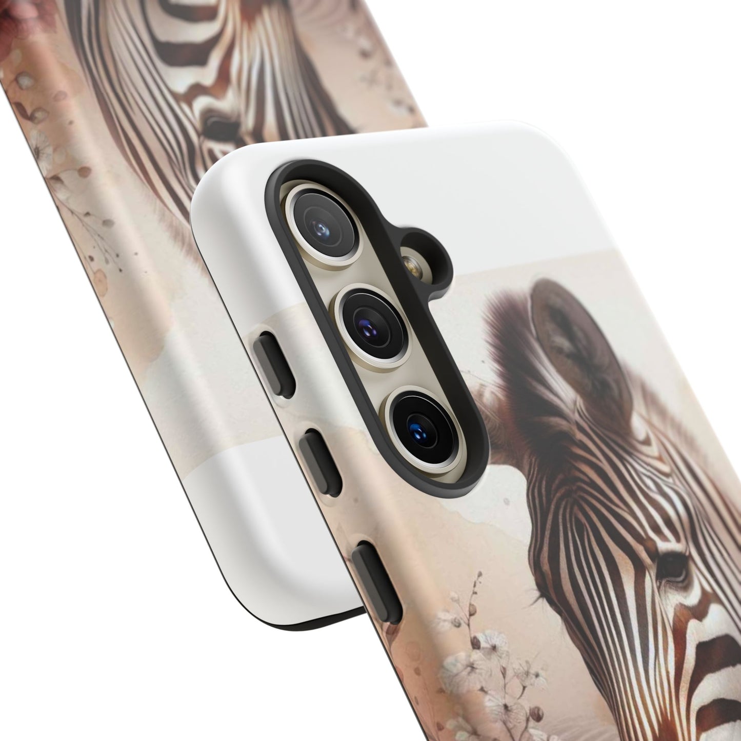 Phone Case Flower Frolicking Zebra Tough Case