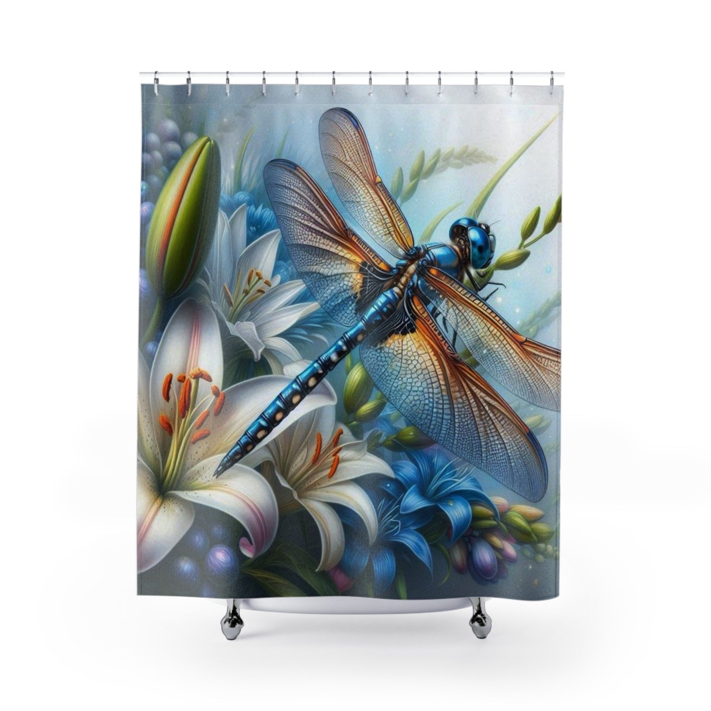 Shower Curtains dragonfly