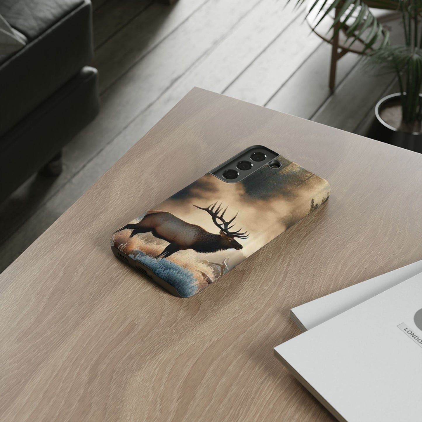 Phone Case - Elk on a Frosty Morning Design