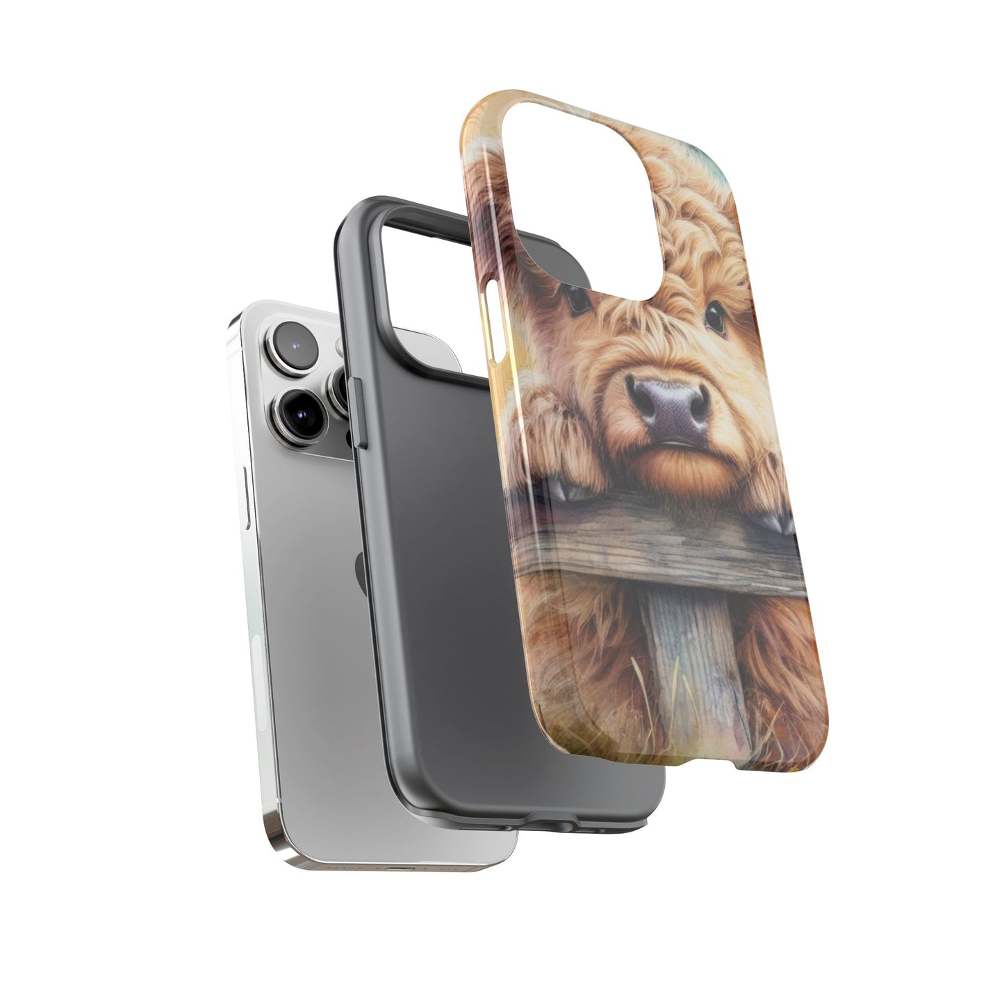 Tough Cases - Cute Highland Cow iPhone Case