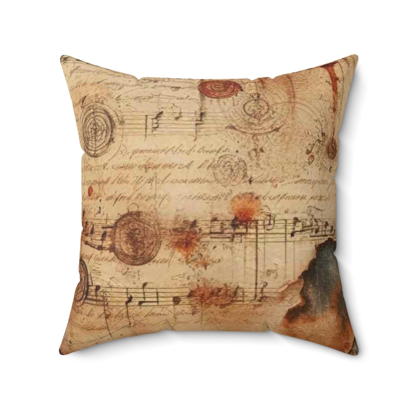 Spun Polyester Square Pillow - roses through time