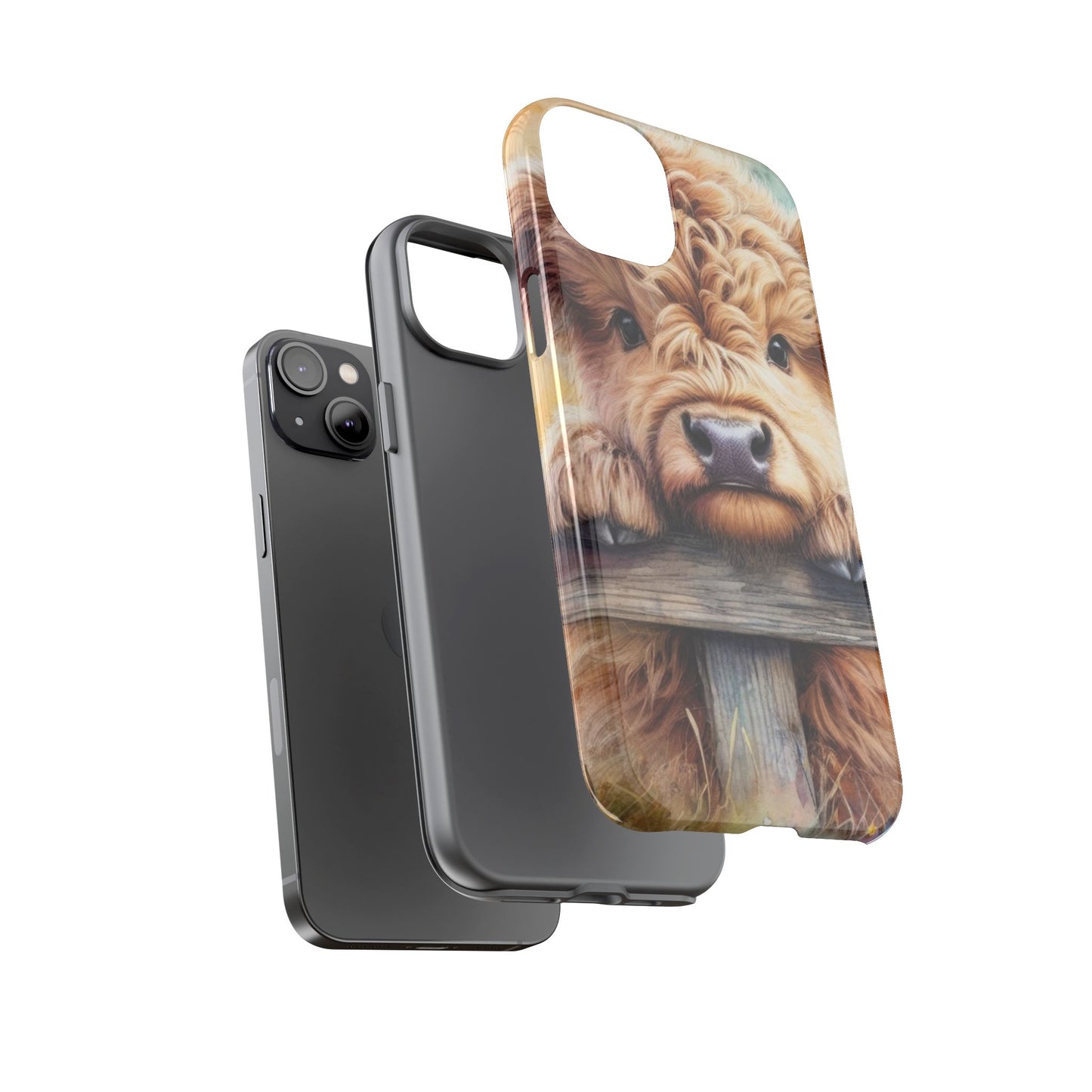 Tough Cases - Cute Highland Cow iPhone Case