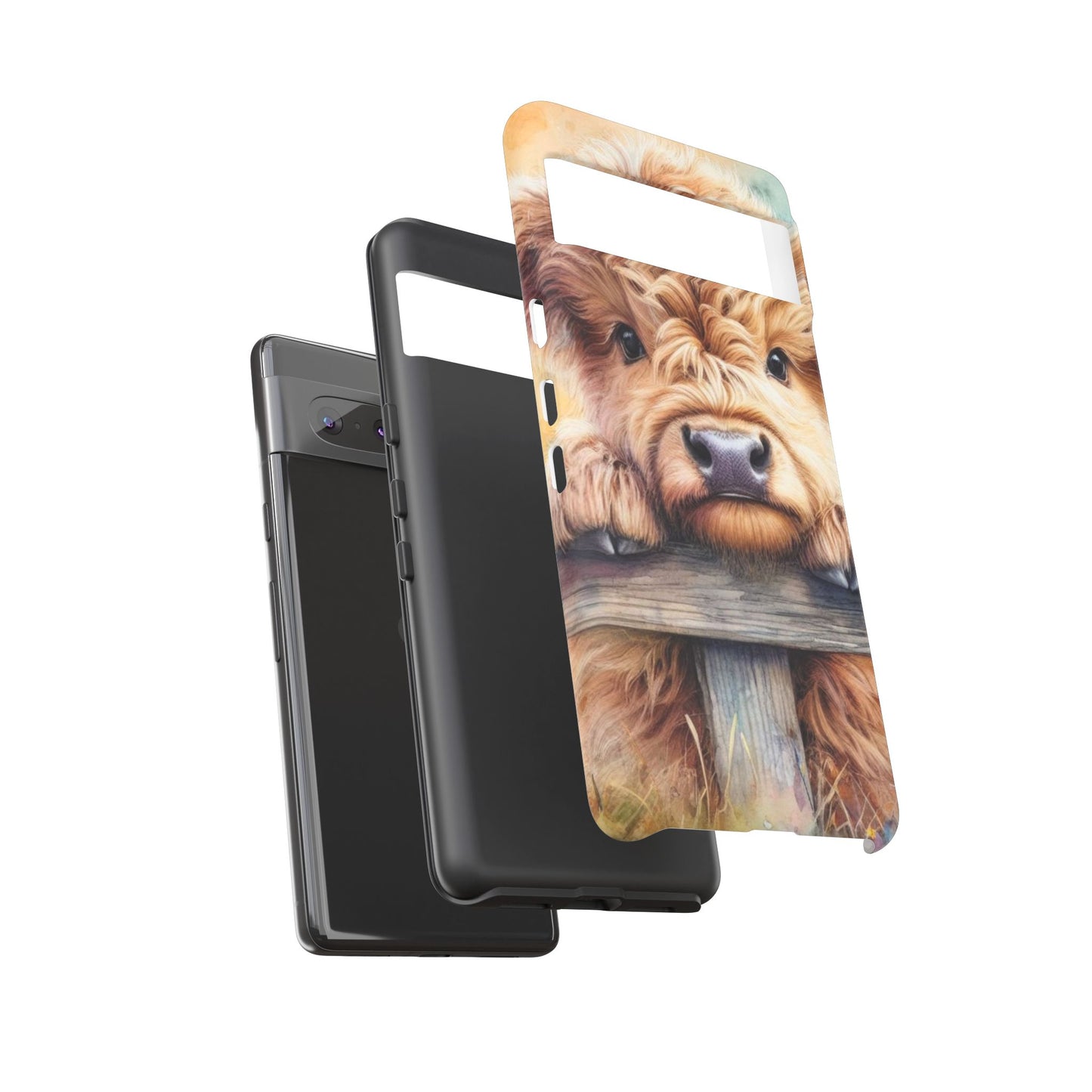 Tough Cases - Cute Highland Cow iPhone Case